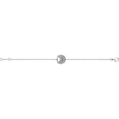 AMULETTE DIAMOND SILVER BRACELET