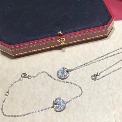 AMULETTE DIAMOND SILVER BRACELET