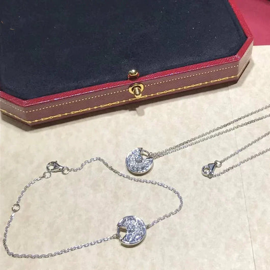 AMULETTE DIAMOND SILVER BRACELET