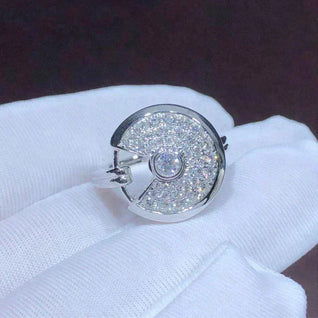 AMULETTE RING SILVER FULL DIAMOND