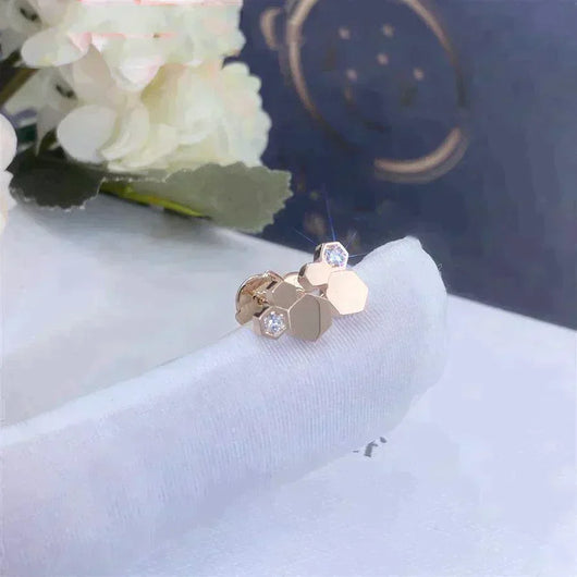 BEE LOVE ROSE GOLD DIAMOND EARRINGS