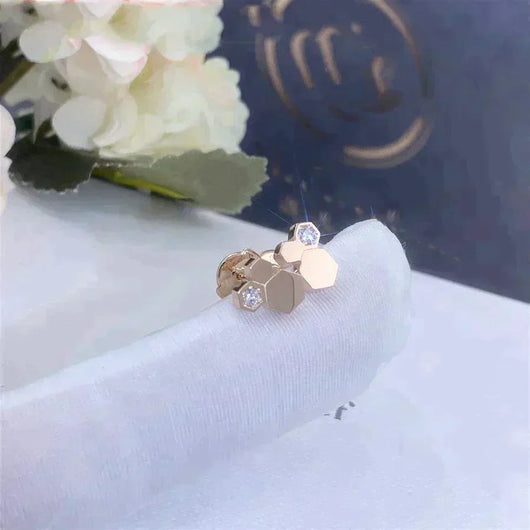 BEE LOVE ROSE GOLD DIAMOND EARRINGS