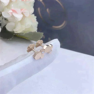 BEE LOVE ROSE GOLD DIAMOND EARRINGS