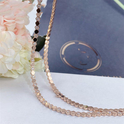 BEE LOVE NECKLACE ROSE GOLD DIAMOND