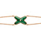 JEUX BRACELET MALACHITE ROSE GOLD 1 DIAMOND