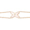 JEUX BRACELET WHITE MOP ROSE GOLD 1 DIAMOND