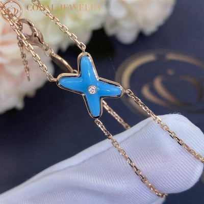JEUX BRACELET TURQUOISE ROSE GOLD 1 DIAMOND