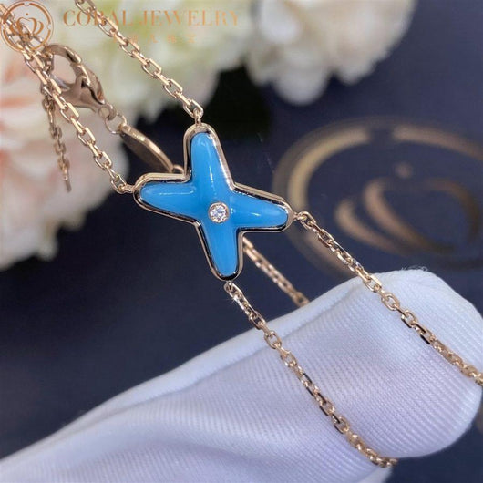 JEUX BRACELET TURQUOISE ROSE GOLD 1 DIAMOND