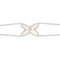 JEUX BRACELET WHITE MOP SILVER 1 DIAMOND