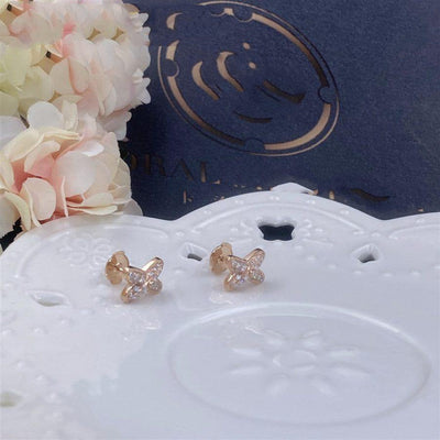 JEUX DE ROSE GOLD DIAMOND EARRINGS