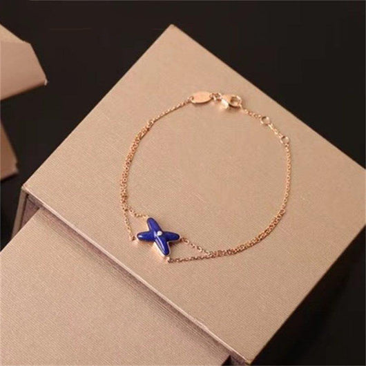 JEUX BRACELET AGATE ROSE GOLD 1 DIAMOND