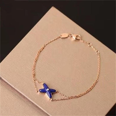 JEUX BRACELET AGATE ROSE GOLD 1 DIAMOND