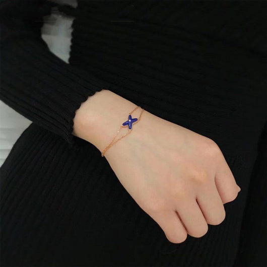 JEUX BRACELET AGATE ROSE GOLD 1 DIAMOND