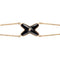 JEUX BRACELET ONYX ROSE GOLD 1 DIAMOND