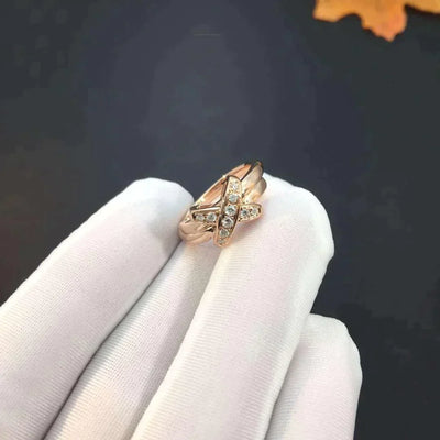 JEUX DE ROSE GOLD DIAMOND RING