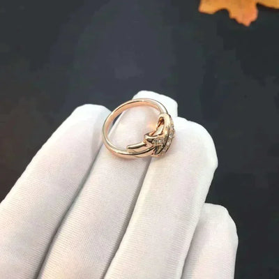 JEUX DE ROSE GOLD DIAMOND RING
