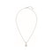 JOSEPHINE WHITE MOP SILVER DIAMOND NECKLACE