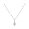 JOSEPHINE TURQUOISE LIGHT SILVER DIAMOND NECKLACE