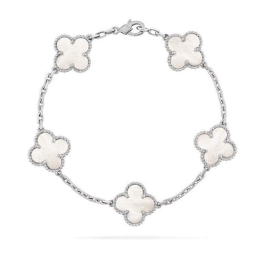 Clover Bracelet | Silver Pearl - Lux Studios