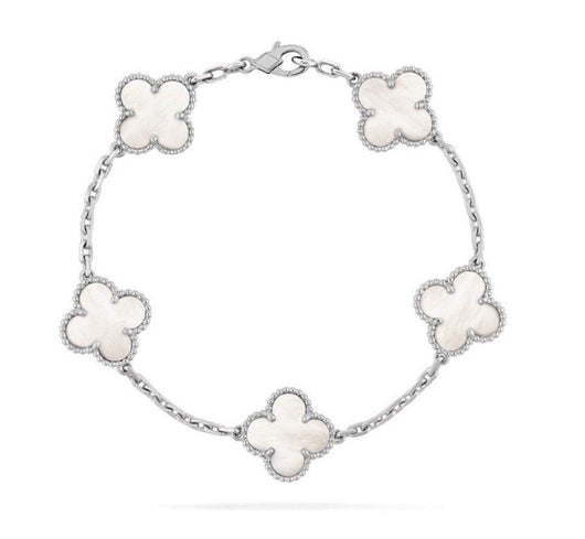Clover Bracelet | Silver Pearl - Lux Studios