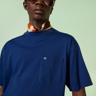 Cotton jersey T-shirt with Double G