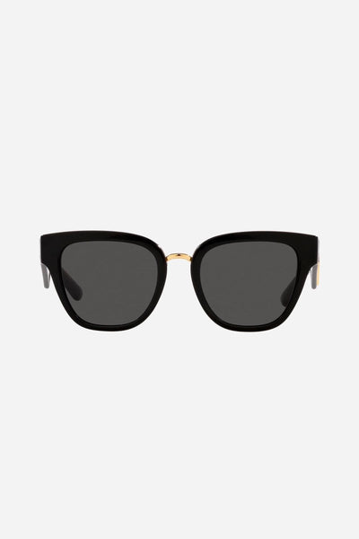 Dolce&Gabbana black cat-eye DG sunglasses - Lux Studios