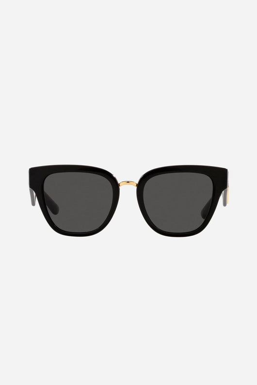 Dolce&Gabbana black cat-eye DG sunglasses - Lux Studios