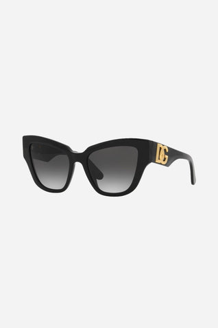 Dolce&Gabbana black cat eye sunglasses with DG logo