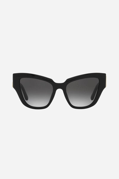 Dolce&Gabbana black cat eye sunglasses with DG logo - Lux Studios