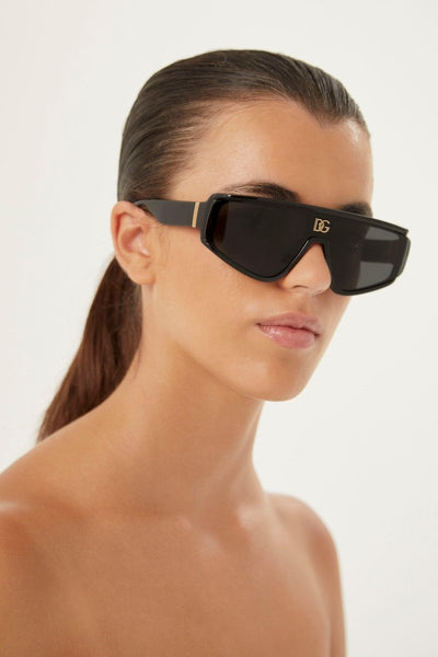 Dolce&Gabbana black mask featuring DG logo - Lux Studios