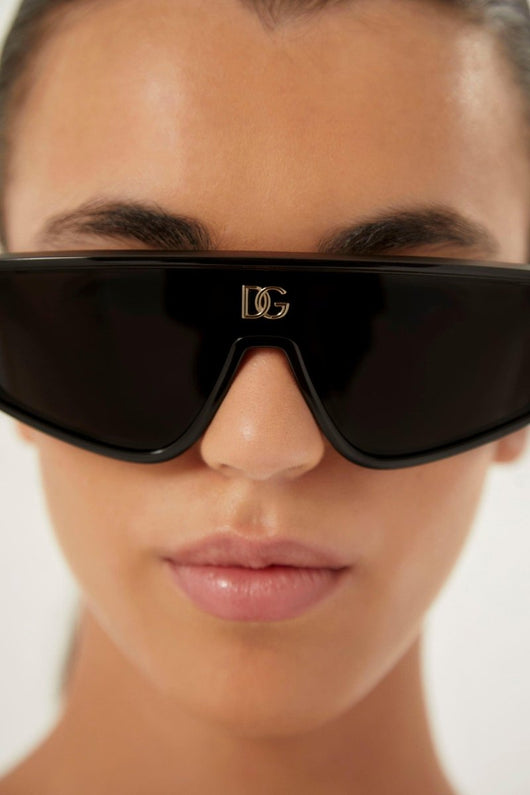 Dolce&Gabbana black mask featuring DG logo - Lux Studios
