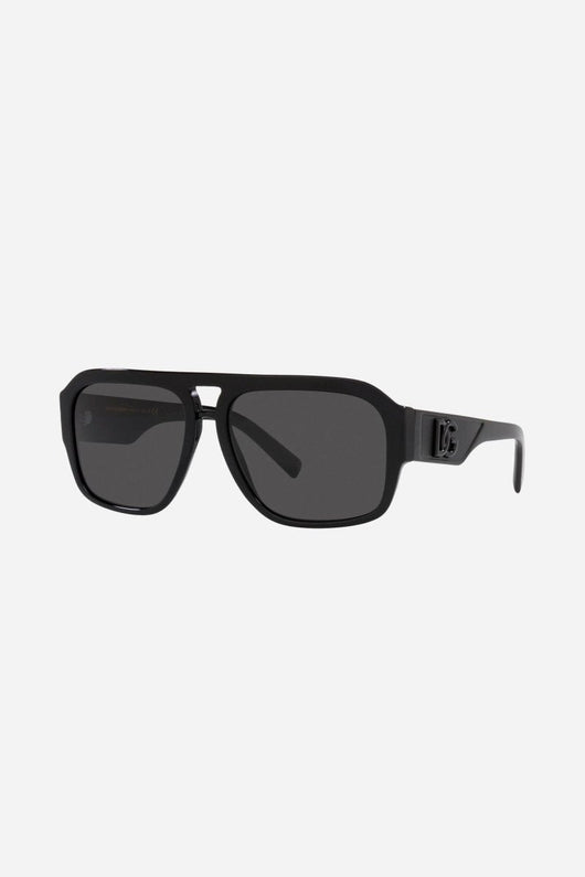 Dolce&Gabbana black pilot sunglasses - Lux Studios