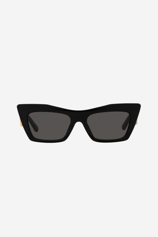 Dolce&Gabbana cat-eye black logo sunglasses - Lux Studios