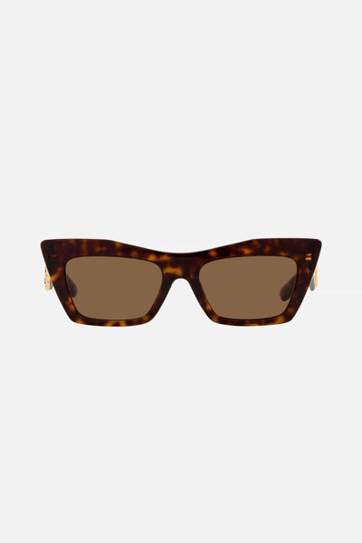 Dolce&Gabbana cat-eye havana logo sunglasses - Lux Studios