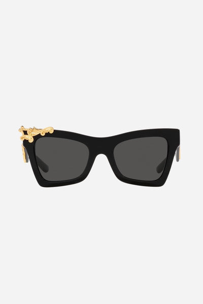 Dolce&Gabbana cat-eye with gold detail sunglasses - Lux Studios