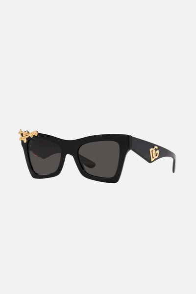Dolce&Gabbana cat-eye with gold detail sunglasses - Lux Studios