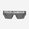 Dolce&Gabbana grey mask sunglasses with logo