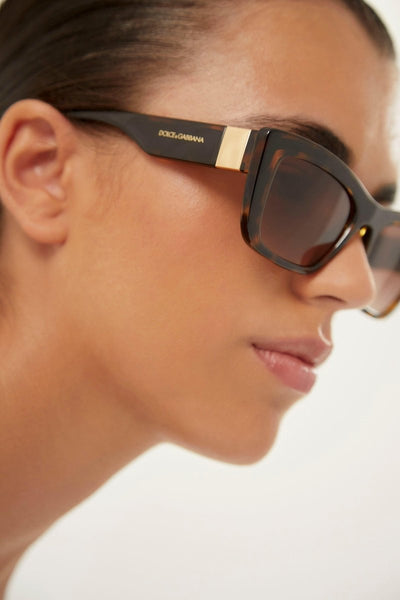 Dolce&Gabbana havana cat eye sunglasses - Lux Studios
