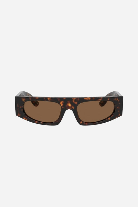 Dolce&Gabbana havana rectangular cat-eye sunglasses - Lux Studios