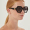 Dolce&Gabbana hexagonal black sunglasses