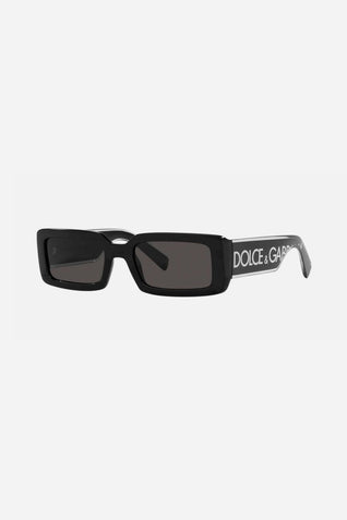 Dolce&Gabbana rectangular with white logo sunglasses