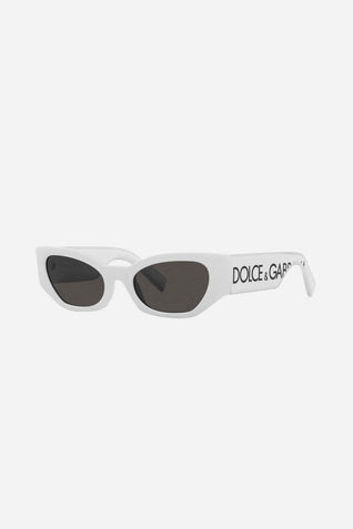 Dolce&Gabbana white cat-eye sunglasses
