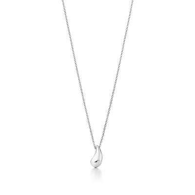 ELSA PERETTI TEARDROP PENDANT STERLING SILVER NECKLACE