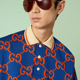 GG cotton jacquard polo T-shirt
