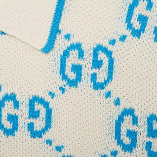 GG knit cotton piquet polo