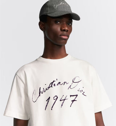 Handwritten Text Relaxed-Fit T-Shirt