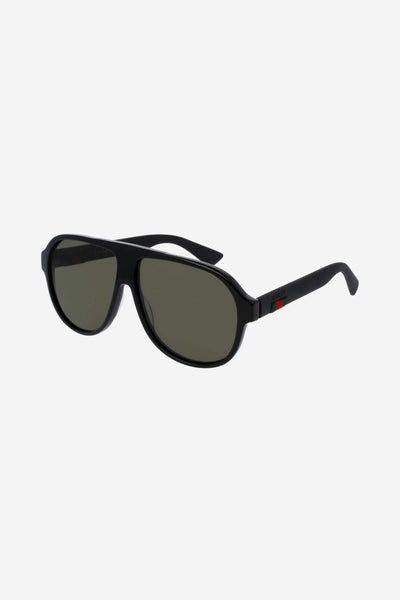 Gucci acetate pilot style with rubber temples - Lux Studios