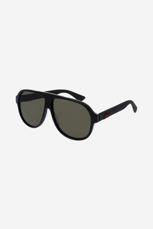 Gucci acetate pilot style with rubber temples - Lux Studios