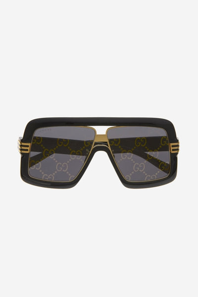 Gucci black bold 80s inspired sunglasses - Lux Studios