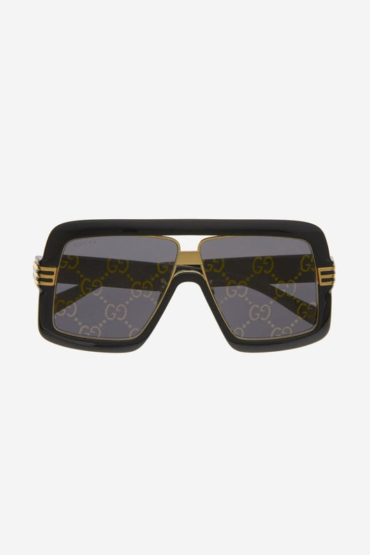 Gucci black bold 80s inspired sunglasses - Lux Studios